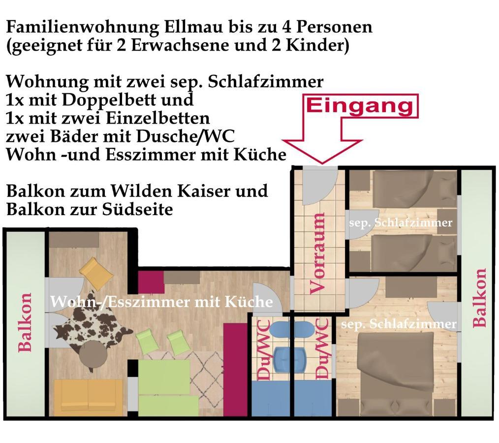 Kaiserapart Ellmau Zentrum エクステリア 写真