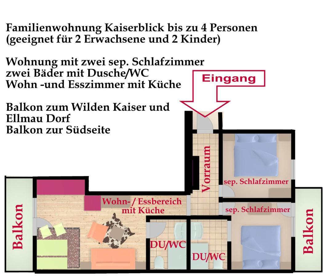 Kaiserapart Ellmau Zentrum エクステリア 写真