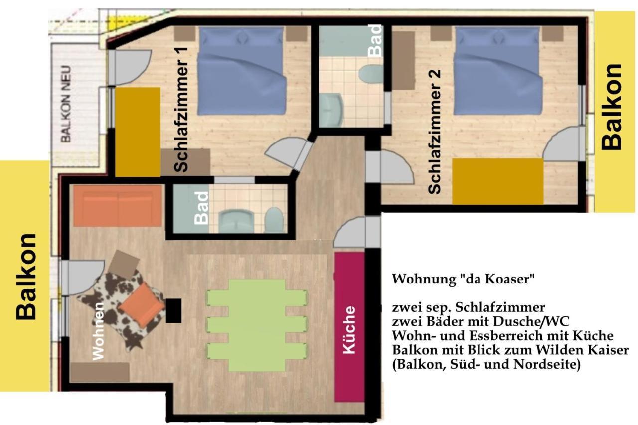 Kaiserapart Ellmau Zentrum エクステリア 写真
